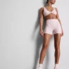 Aktiv-Shorts mit hohem Bund im Gingham-Muster Aktiv-Shorts mit hohem Bund im Gingham-Muster