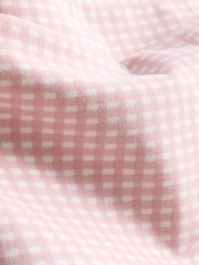 Aktiv-Shorts mit hohem Bund im Gingham-Muster Aktiv-Shorts mit hohem Bund im Gingham-Muster
