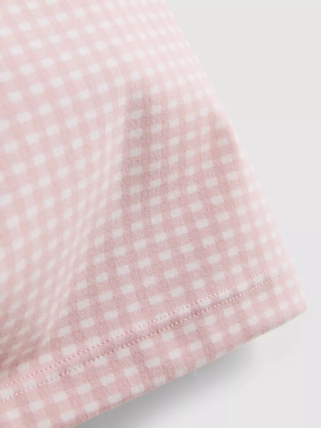Aktiv-Shorts mit hohem Bund im Gingham-Muster Aktiv-Shorts mit hohem Bund im Gingham-Muster