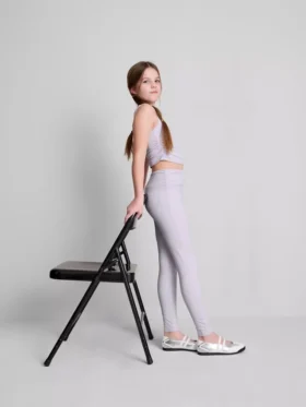 Aktive Leggings mit Rüschen