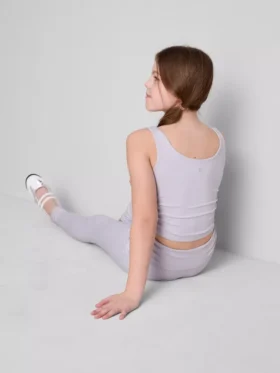 Aktive Leggings mit Rüschen