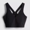 Aktives Crop-Top mit V-Ausschnitt und sanfter Stützfunktion Aktives Crop-Top mit V-Ausschnitt und sanfter Stützfunktion