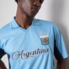 Argentinien-Hemd mit kurzen Ärmeln aus Mesh
