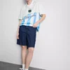 Argentinisches Fußballtrikot mit Kragen Argentinisches Fußballtrikot mit Kragen