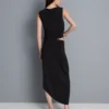 Asymmetrischer Midi-Rock aus Jersey Asymmetrischer Midi-Rock aus Jersey