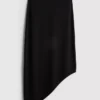 Asymmetrischer Midi-Rock aus Jersey Asymmetrischer Midi-Rock aus Jersey