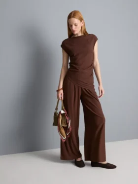 Asymmetrisches Crinkle-Top