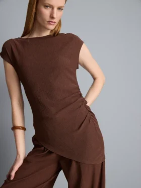Asymmetrisches Crinkle-Top