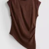 Asymmetrisches Crinkle-Top Asymmetrisches Crinkle-Top