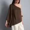 Asymmetrisches One-Shoulder-Oberteil aus Satin Asymmetrisches One-Shoulder-Oberteil aus Satin
