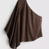 Asymmetrisches One-Shoulder-Oberteil aus Satin Asymmetrisches One-Shoulder-Oberteil aus Satin
