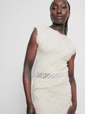 Asymmetrisches Spitzen-Tanktop