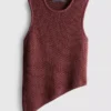 Asymmetrisches Strickoberteil von Paula Echevarría