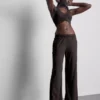 Athleisure-Hose mit weitem Bein