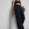 Athleisure-Hose mit weitem Bein