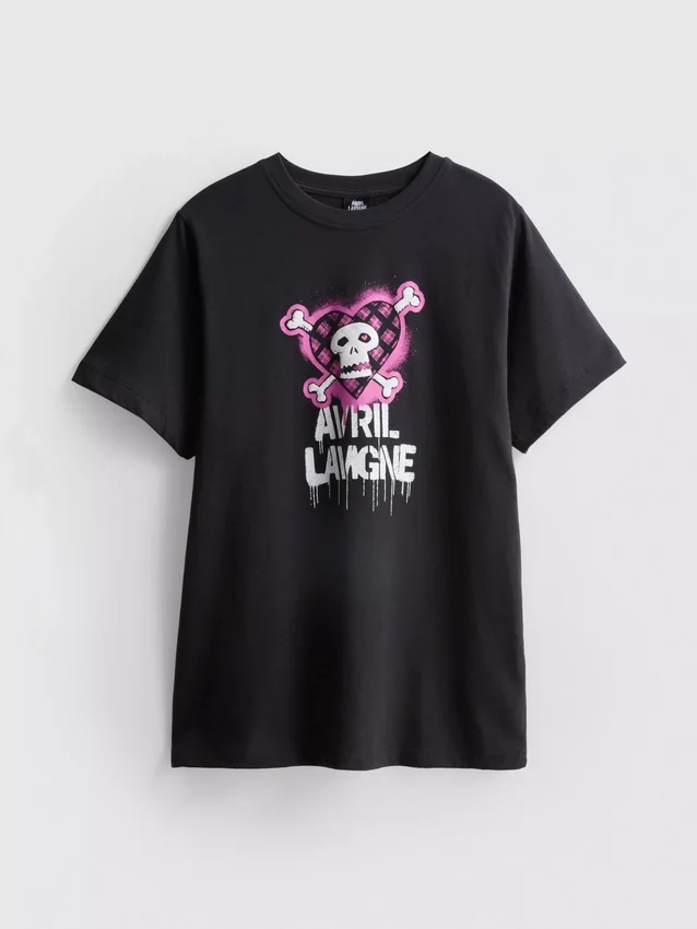 Avril Lavigne Grafik-T-Shirt aus Baumwolle Avril Lavigne Grafik-T-Shirt aus Baumwolle