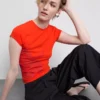 Baby-T-Shirt aus Baumwolle mit Blumendruck Baby-T-Shirt aus Baumwolle mit Blumendruck