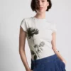 Baby-T-Shirt aus Baumwolle mit Blumendruck Baby-T-Shirt aus Baumwolle mit Blumendruck