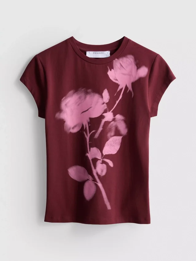 Baby-T-Shirt aus Baumwolle mit Blumendruck Baby-T-Shirt aus Baumwolle mit Blumendruck