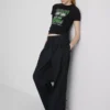 Baby-T-Shirt aus baumwollreicher „Green Day“-Rüschen-Optik Baby-T-Shirt aus baumwollreicher „Green Day“-Rüschen-Optik