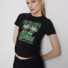 Baby-T-Shirt aus baumwollreicher „Green Day“-Rüschen-Optik Baby-T-Shirt aus baumwollreicher „Green Day“-Rüschen-Optik