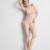 Babydoll-Bralette aus Satin und Spitze für die Braut Babydoll-Bralette aus Satin und Spitze für die Braut