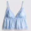 Babydoll-Bralette aus Satin und Spitze für die Braut Babydoll-Bralette aus Satin und Spitze für die Braut