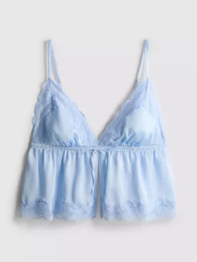 Babydoll-Bralette aus Satin und Spitze für die Braut