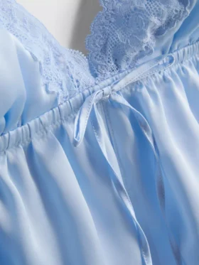 Babydoll-Bralette aus Satin und Spitze für die Braut