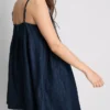 Babydoll-Minikleid aus Baumwoll-Denim Babydoll-Minikleid aus Baumwoll-Denim