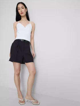 Babydoll-Top mit V-Ausschnitt