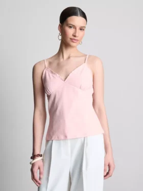 Babydoll-Top mit V-Ausschnitt