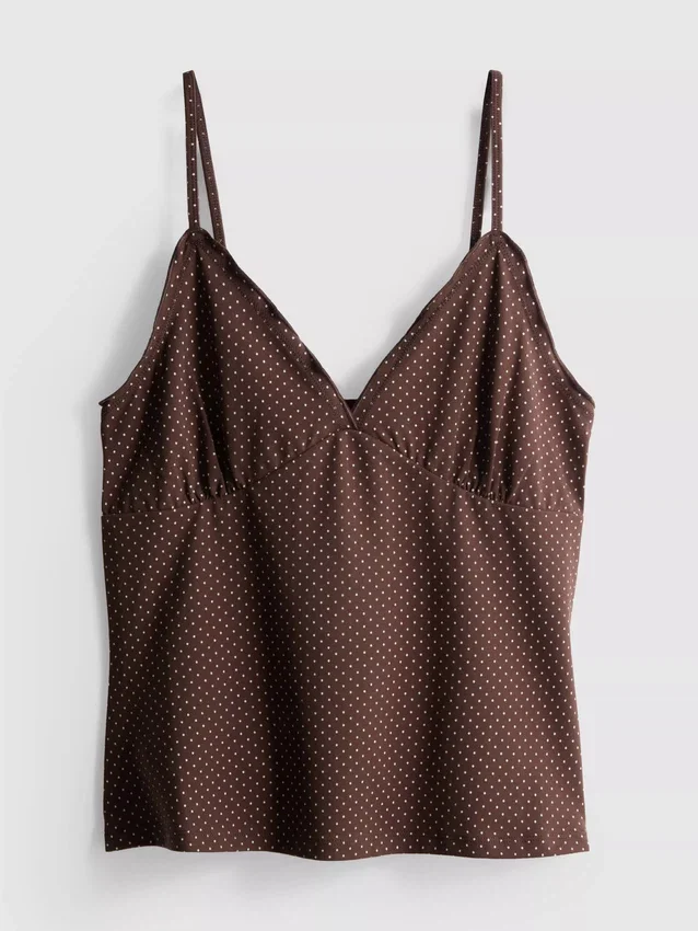 Babydoll-Top mit V-Ausschnitt Babydoll-Top mit V-Ausschnitt