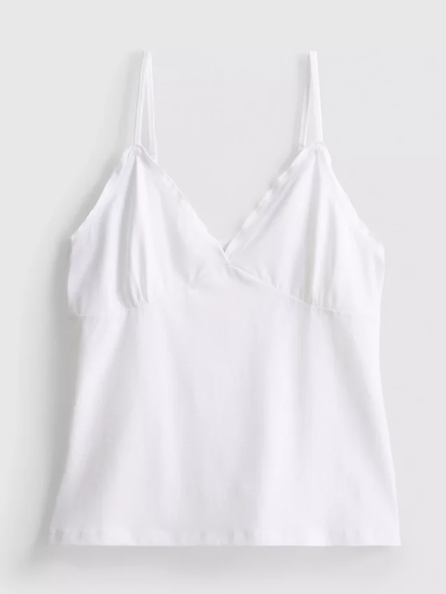 Babydoll-Top mit V-Ausschnitt Babydoll-Top mit V-Ausschnitt