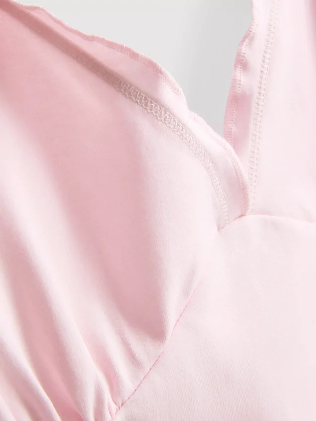 Babydoll-Top mit V-Ausschnitt Babydoll-Top mit V-Ausschnitt