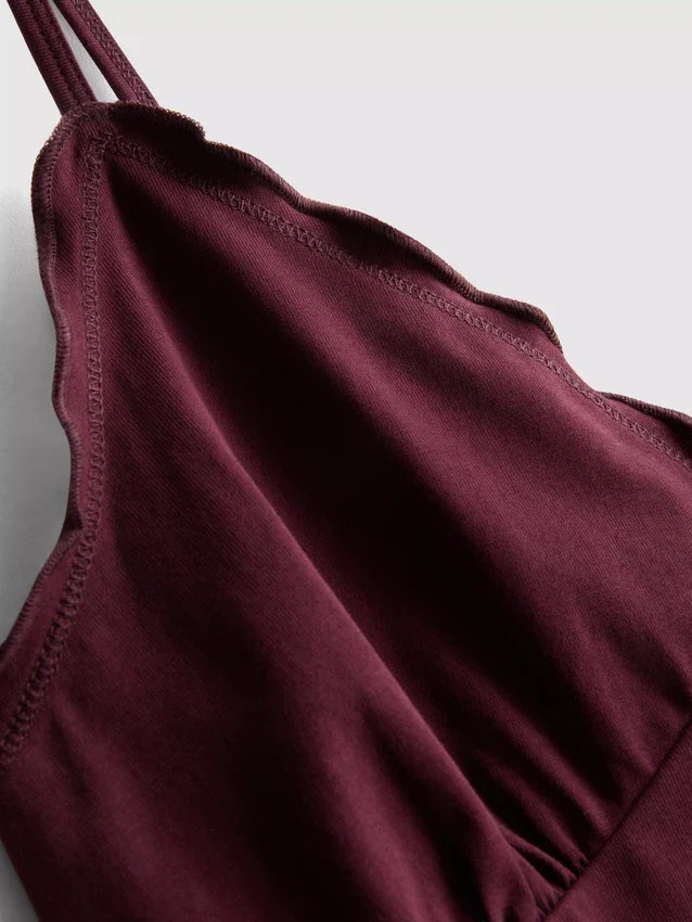 Babydoll-Top mit V-Ausschnitt Babydoll-Top mit V-Ausschnitt