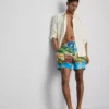 Bade-Shorts mit Landschaftsmotiv Bade-Shorts mit Landschaftsmotiv