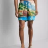 Bade-Shorts mit Landschaftsmotiv Bade-Shorts mit Landschaftsmotiv