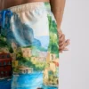 Bade-Shorts mit Landschaftsmotiv Bade-Shorts mit Landschaftsmotiv
