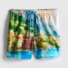 Bade-Shorts mit Landschaftsmotiv Bade-Shorts mit Landschaftsmotiv