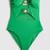 Badeanzug mit Cut-outs und Sonnenmotiv Badeanzug mit Cut-outs und Sonnenmotiv