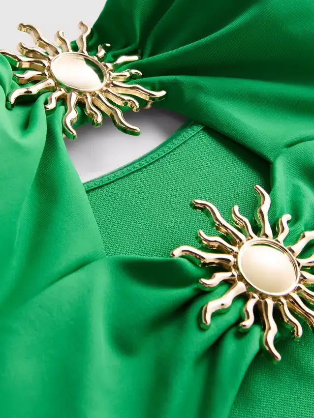Badeanzug mit Cut-outs und Sonnenmotiv Badeanzug mit Cut-outs und Sonnenmotiv