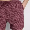 Badehose mit Kordelzug und geometrischem Muster Badehose mit Kordelzug und geometrischem Muster