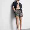 Badeshorts mit abstraktem Print Badeshorts mit abstraktem Print
