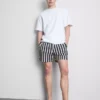 Badeshorts mit Liegestuhl-Streifenmuster Badeshorts mit Liegestuhl-Streifenmuster
