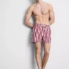 Badeshorts mit Liegestuhl-Streifenmuster Badeshorts mit Liegestuhl-Streifenmuster