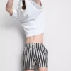 Badeshorts mit Liegestuhl-Streifenmuster Badeshorts mit Liegestuhl-Streifenmuster