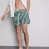 Badeshorts mit Liegestuhl-Streifenmuster Badeshorts mit Liegestuhl-Streifenmuster