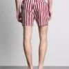 Badeshorts mit Liegestuhl-Streifenmuster Badeshorts mit Liegestuhl-Streifenmuster