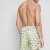 Badeshorts mit Palmen-Strukturmuster Badeshorts mit Palmen-Strukturmuster